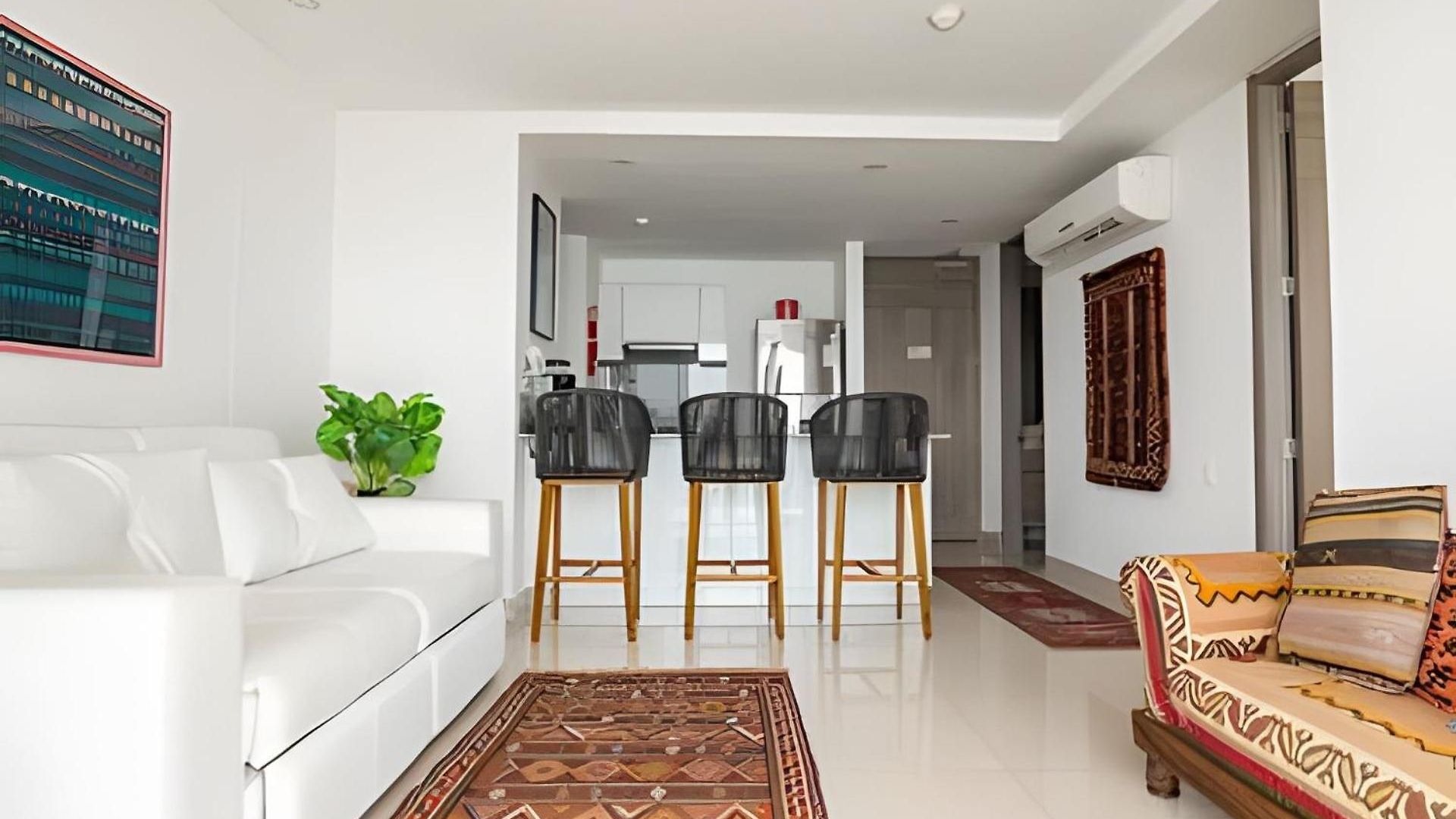 Apartamento Lujoso Apto De 1 Habitación En Piso 14-morros Cartagena