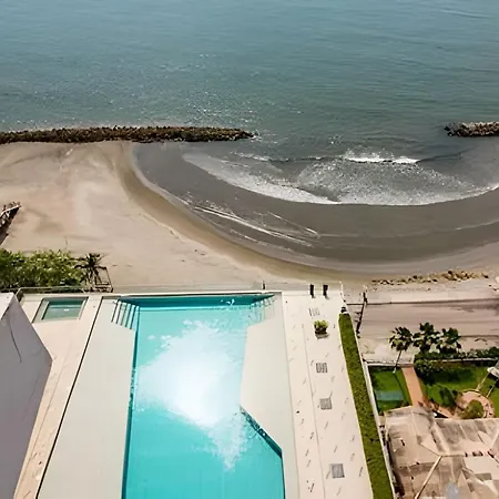 Lujoso Apto De 1 Habitación En Piso 14-morros Apartamento Cartagena